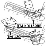 Опора двигателя TM-120