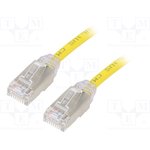 STP28X3MYL, Patch cord; F/UTP,TX6A-28™; 6a; solid; Cu; LSZH; yellow; 3m; 28AWG