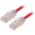 STP28X2MRD, Patch cord; F/UTP,TX6A-28™; 6a; solid; Cu; LSZH; red; 2m; 28AWG