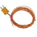 Type K Exposed Junction Thermocouple 5m Length, 1/0.711mm Diameter → +700°C