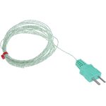 Type K Exposed Junction Thermocouple 3m Length, 1/0.3mm Diameter → +260°C
