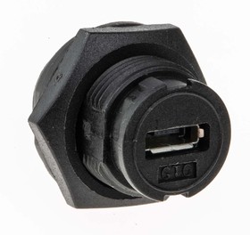 Фото 1/4 Straight, Panel Mount, Socket to Socket Type Micro AB to Micro AB IP67 USB Connector