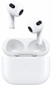 Фото 1/5 Наушники Apple AirPods 3 A2565/A2564/A2897 Lightning, Bluetooth, вкладыши, белый [mpny3za/a]