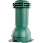 Выход вентиляции канализации , для металлочерепицы, зеленый мох (RAL 6005) 07.500.03.03.05.100.6005