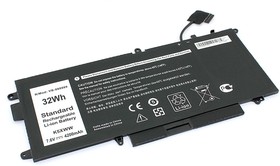 Аккумуляторная батарея для ноутбука Dell Latitude 12 5289 (K5XWW) 7.6V 4200mAh OEM