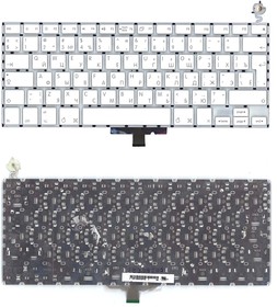 Клавиатура для ноутбука Apple Macbook A1181 13.3" for Intel белая большой Enter