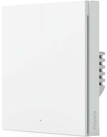 Фото 1/3 AQARA Smart Wall Switch H1 1КЛ (With Neutral) Умный настенный выключатель белый (без нейтрали, Zigbee 3.0, 110-220В, WS-EUK03)