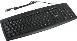 Фото 1/5 Клавиатура Gembird KB-8351U-BL, черный, USB, 104 клавиши