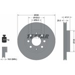 Диск тормозной передний с покрытием PRO CHEVROLET/CHEVROLET (SGM)/DAEWOO/HOLDEN ...