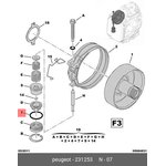 231253, Кольцо уплотнительное PEUGEOT 207 (2006-2013)