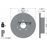 92144003, Диск торм.зад.NISSAN X-TRAIL 07=  PRO