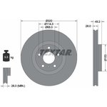 92162405, 92162405_диск тормозной передний!\ Nissan Murano 3.5/2.5D 07