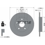 92164003, Диск тормозной TOYOTA AURIS 06-, AURIS TOURING 13-, COROLLA 07-,