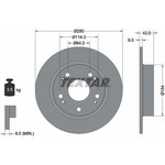 92164303, 92164303_диск тормозной задний!\ Honda Civic VII 1.3/1.4/1.8/2.2CTDi 06