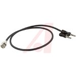 Coaxial cable, Banana plug to BNC plug (straight), 50 Ω, RG-58/U, 0.61 m ...