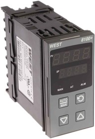 P8100-2100-0000, P8100 PID Temperature Controller, 96 x 48 (1/8 DIN)mm, 1 Output Relay, 100 → 240 V ac Supply Voltage