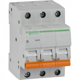 Фото 1/2 Schneider Electric Домовой ВА63 Автоматический выключатель 3P 25A (C) 4.5kA