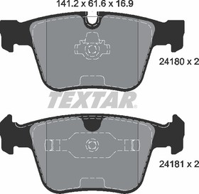 Фото 1/4 2418001, К-кт дисковых колодок MERCEDES-BENZ M-CLASS 06-, R-CLASS 06-, S-CLASS 05-,