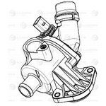 LT1818, Термостат для а/м VW Passat B5 (96-)/Audi A4 (00-) 1.8i/2.0i (100С) (с ...