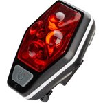 Фонарь велосипед. задний 4RED LED/2xAAA/ABS-пл/ держатель-крепление/зажим на ...