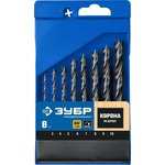 29421-H8_z01, ЗУБР 8 шт: (3-4-5-6-7-8-9-10 мм), М-образная заточка ...