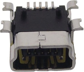 Фото 1/9 67503-1020, USB Connectors USB Mini-B Recept On-The-Go Rt.Angle
