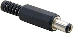 DJK-11D, Разъем питания штырев. 1,35х3,45мм (м) на каб. с аморт