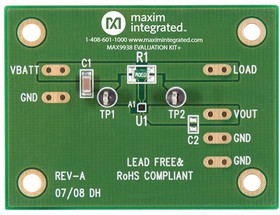 MAX9938EVKIT+, Amplifier IC Development Tools Eval Kit MAX9938 (1uA, 4-Bump UCSP/SOT23, Precision Current-SenseAmplifier)