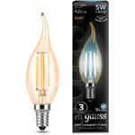 Лампа LED Filament Candle tailed E14 5W 4100K Golden SQ104801805 104801805