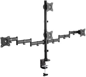 Фото 1/5 Arm Media LCD-T16 черный 15"-27" макс.40кг настольный поворот и наклон верт.перемещ.