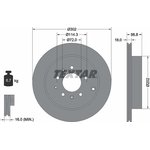 92180903, Диск тормозной задний MAZDA CX-7 06-,