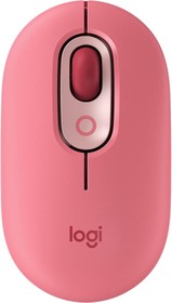 Фото 1/4 910-006548, Мышь компьютерная Logitech POP Mouse with emoji,опт,беспров, USB,роз/крас
