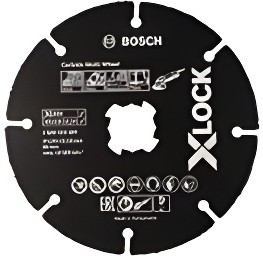 2608619284, Круг отрезной 125х1.0x22.2 мм для дерева X-LOCK Carbide Multi Wheel BOSCH (подходит для всех типов У