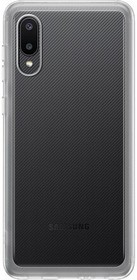 Фото 1/6 Чехол (клип-кейс) SAMSUNG Soft Clear Cover, для Samsung Galaxy A02, прозрачный [ef-qa022ttegru]