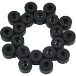 Rubber Feet for Use with Extruded Aluminium Enclosures, 16 x 10mm