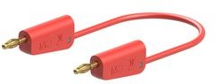 64.1031-05022, Test Lead, Zinc Copper / Gold-Plated, 500mm, Red