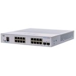 CBS350-16T-2G-EU, Ethernet Switch, RJ45 Ports 16, Fibre Ports 2, SFP, 1Gbps ...