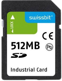 SFSD0512L1AS1TO- E-ME-221-STD, Memory Cards Industrial SD Card, S-600, 512 MB, SLC Flash, -25C to +85C