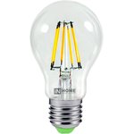 Лампа светодиодная LED-A60-deco 9Вт 230В Е27 4000К 1040Лм прозрачная 4690612008073