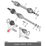 3293C7, Пыльник привода резиновый