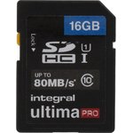 INSDH16G10-80U1, 16 GB SDHC SD Card, Class 10, UHS-1 U1