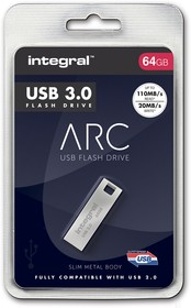 Фото 1/3 INFD64GBARC3.0, USB 3.1 Flash Drive 64 GB USB 3.1 USB Flash Drive