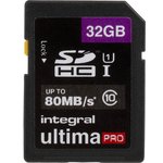 INSDH32G10-80U1, 32 GB SDHC SD Card, Class 10, UHS-1 U1