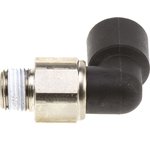 3159 06 10, LF3000 Series Elbow Threaded Adaptor, R 1/8 Male to Push In 6 mm ...