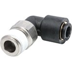 3159 06 13, LF3000 Series Elbow Threaded Adaptor, R 1/4 Male to Push In 6 mm ...