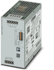 Фото 1/3 2904622, QUINT4-PS/3AC/24DC/20 Switched Mode DIN Rail Power Supply, 400V ac ac Input, 24V dc dc Output, 20A