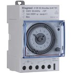4 128 23, Analogue DIN Rail Time Switch 230 → 250 V ac, 1-Channel