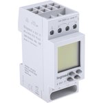 6 037 71, Digital DIN Rail Time Switch 230 V ac, 2-Channel