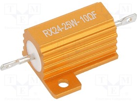 AHP25W-10RF, Резистор: проволочный, с радиатором, 10Ом, 25Вт, ±1%, 50ppm/°C