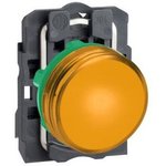 XB5AVG5, LED Indicator, Orange, 22mm, 120V, Screw Clamp Terminal
